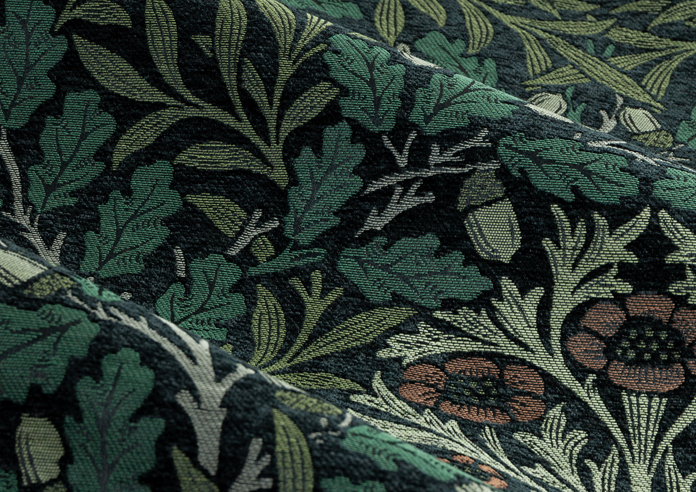 Acorn Multi Pencil Pleat, Thyme/Forest - Ready Made Curtains - Image 4